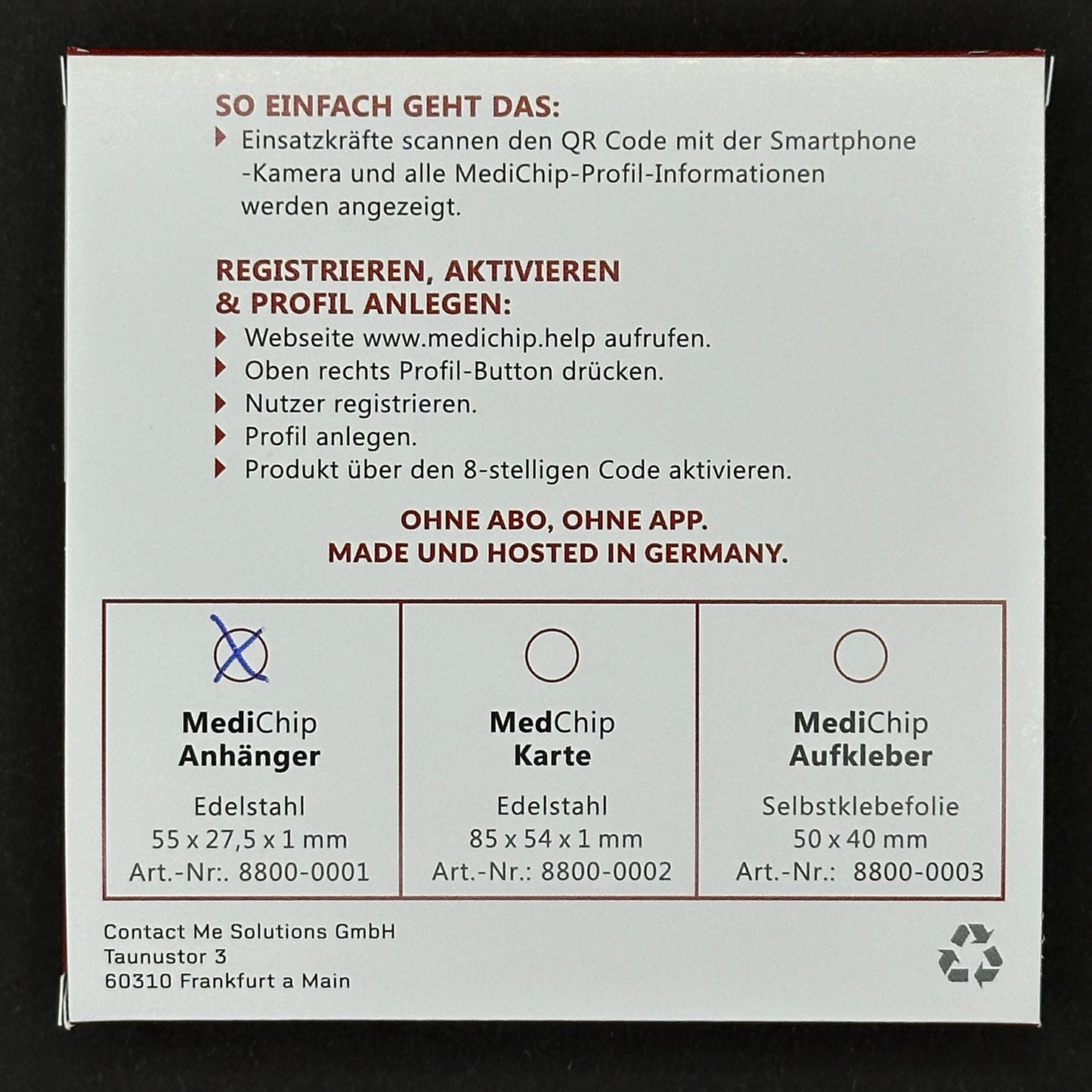MediChip Anhänger